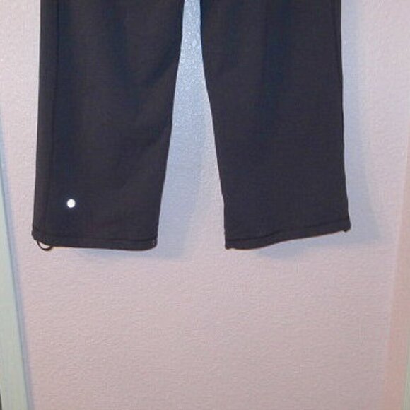 Lululemon GROOVE Crop Size 12 PANTS Luon WIDE LEG Mid Rise POCKET Cinch Cuff - Picture 11 of 12